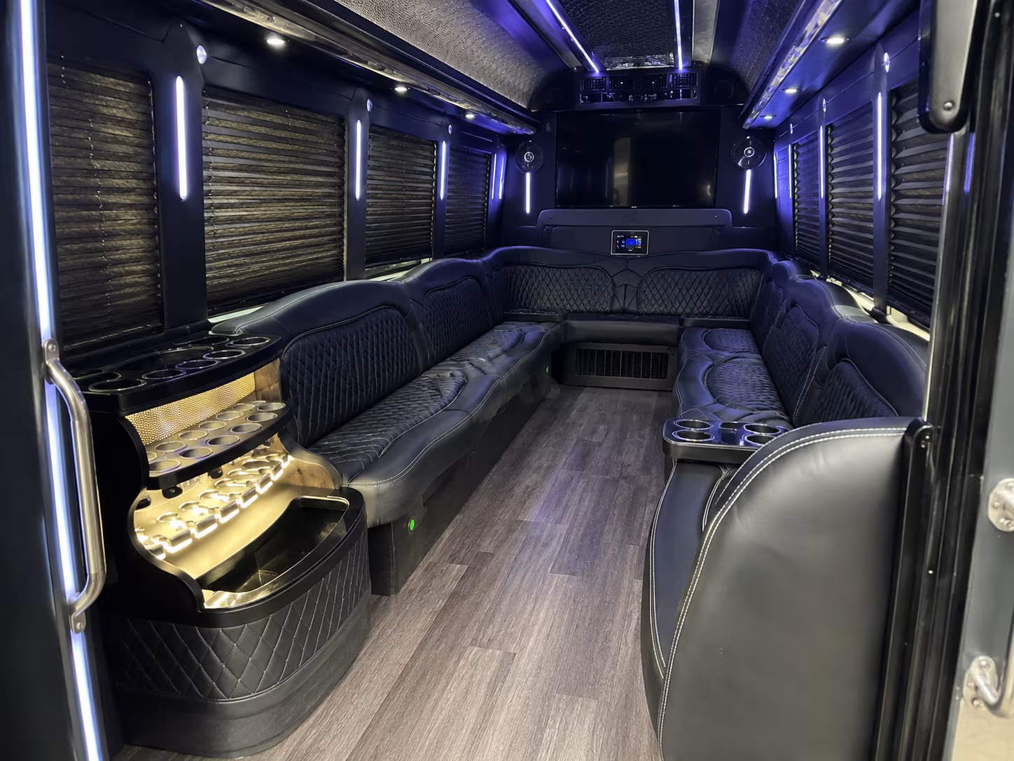 28 Passenger Party Bus Interior