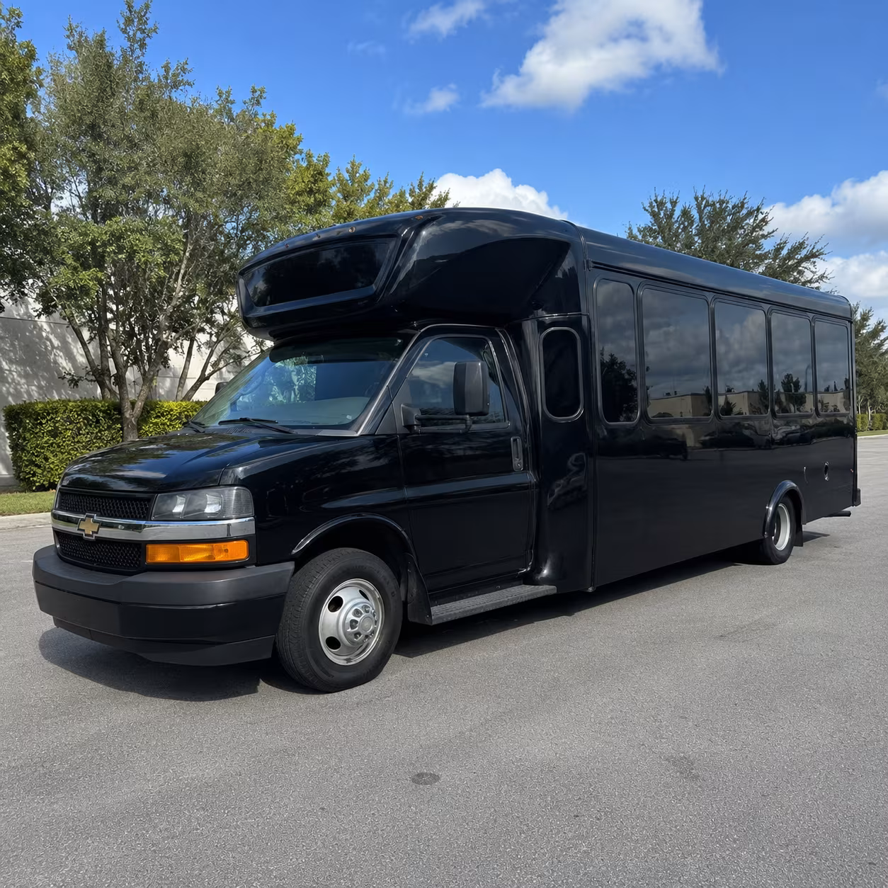 Lansing Bachelor & Bachelorette Transportation party bus exterior