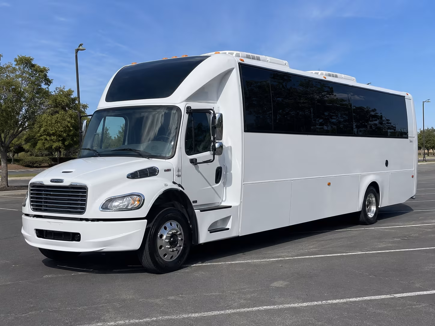 Lansing Birthday, Sweet 16, & Quinceañera Transportation party bus exterior