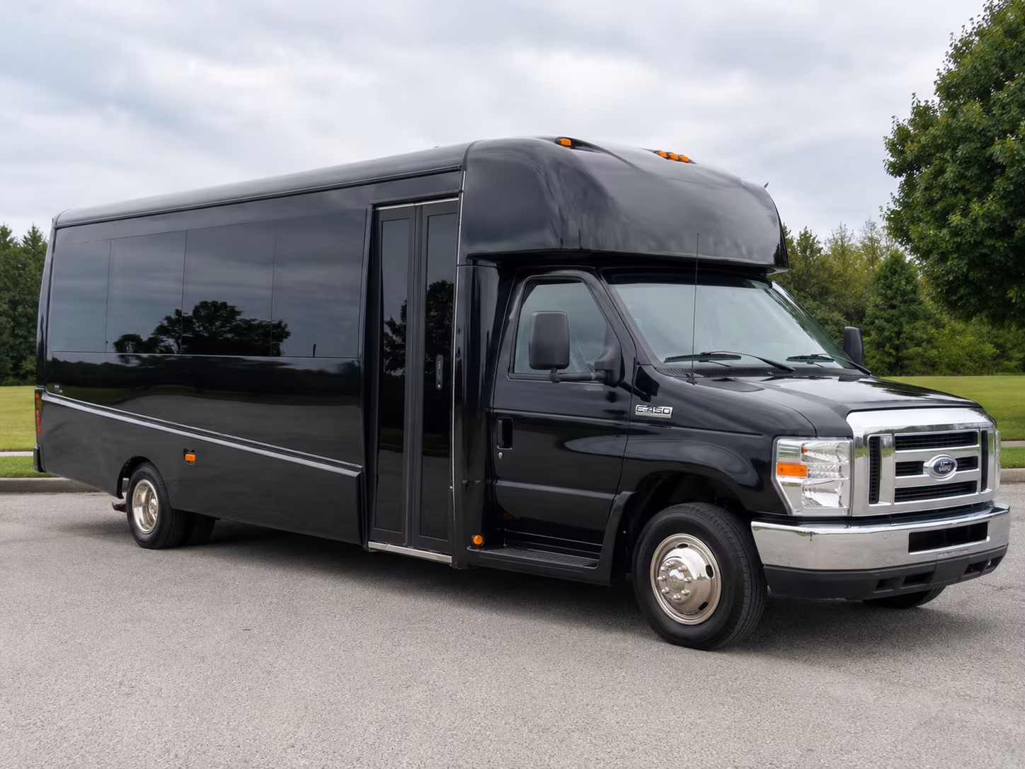 Lansing Corporate Transportation party bus exterior