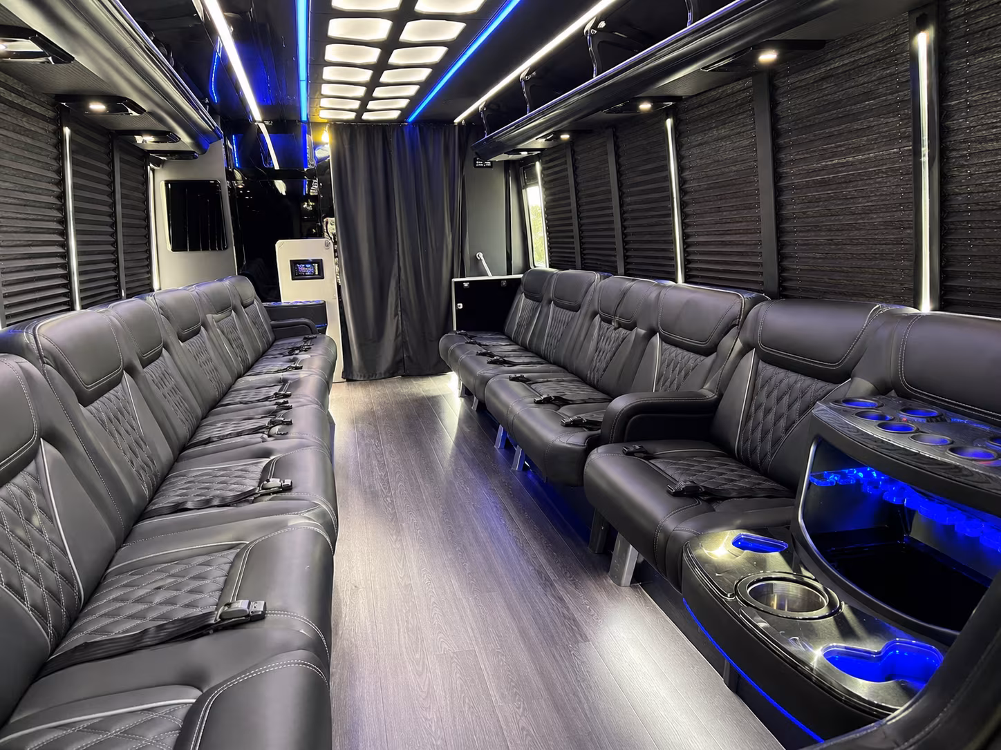 Lansing Private Event Transportation party bus exterior