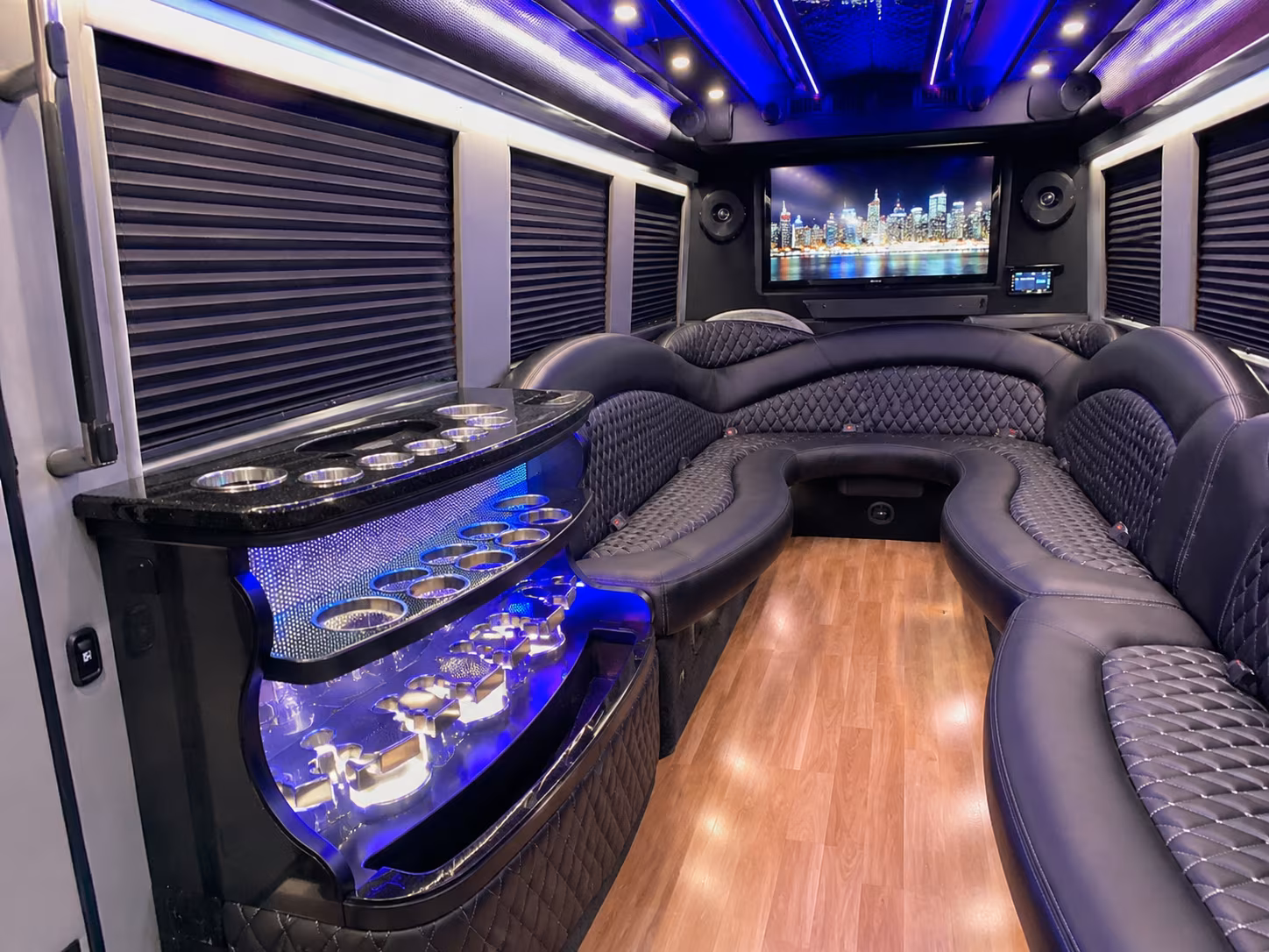 Lansing Prom & Homecoming Transportation party bus exterior