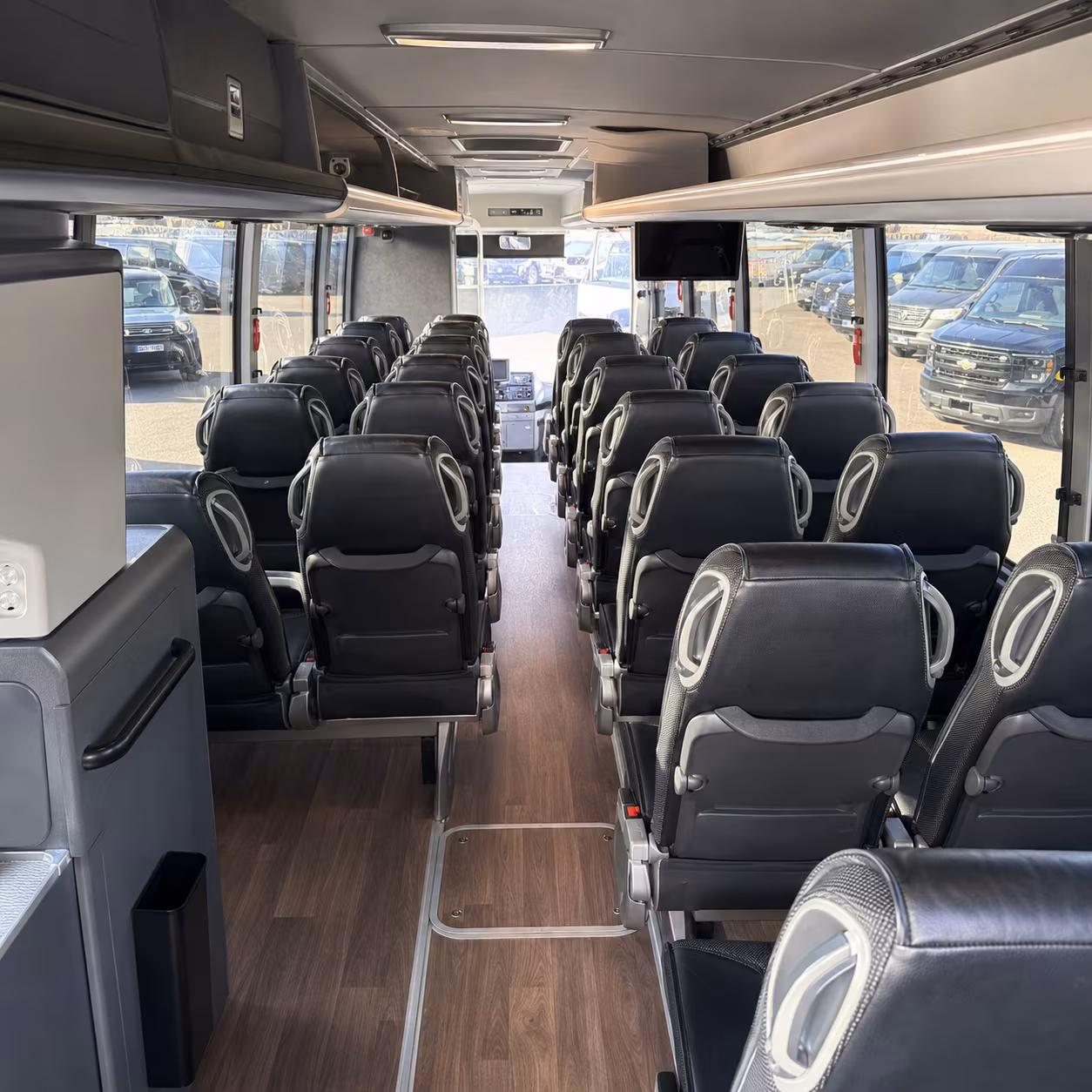Lansing School Event Transportation party bus exterior