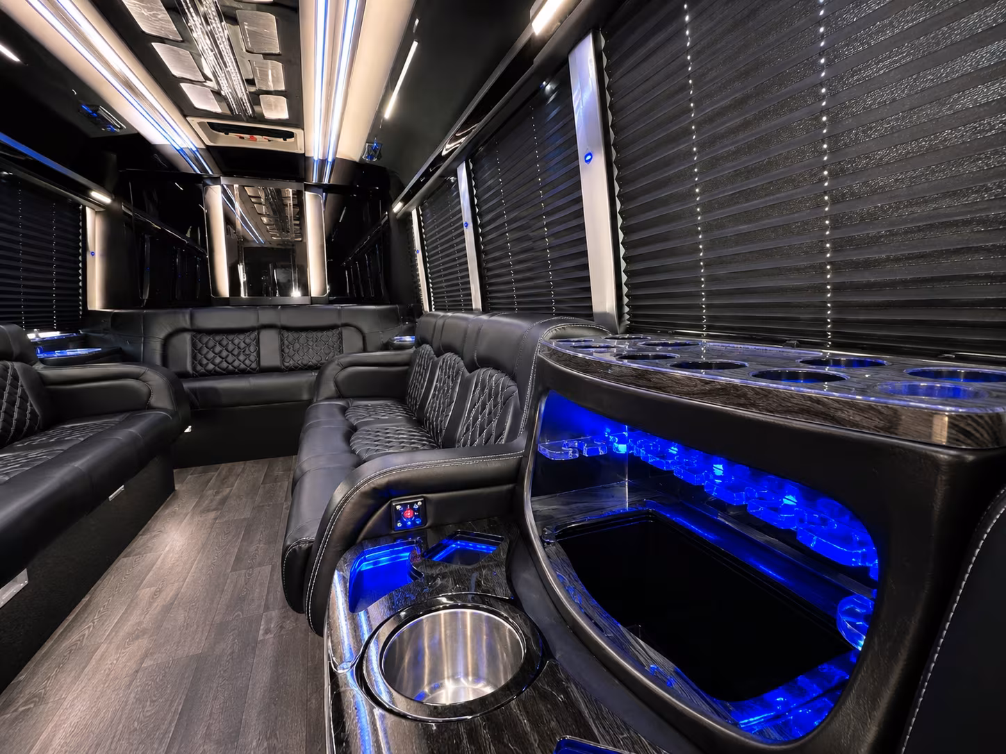 Lansing Wedding Transportation onboard seating