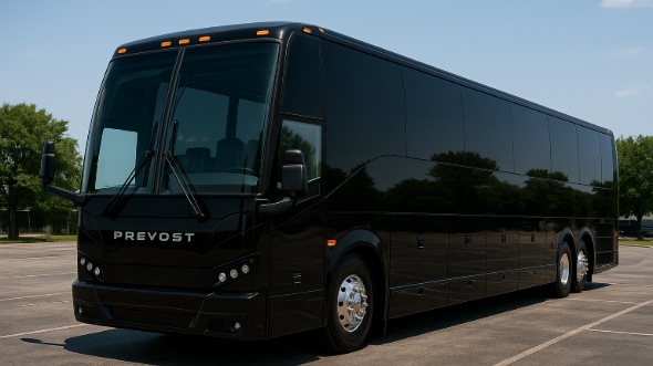Exterior of Charter Bus Company Canton's 40 Passenger Party Bus in Canton