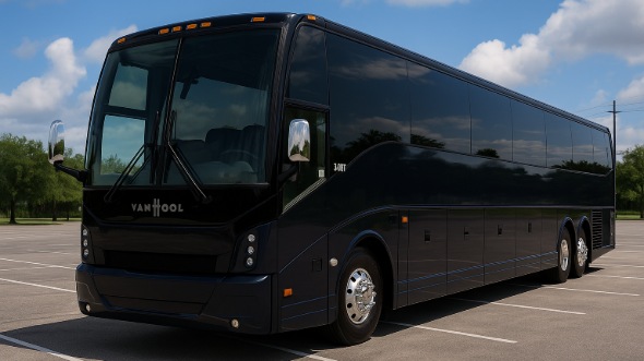 Exterior of Charter Bus Company Lansing's 44 Passenger Charter Bus in Lansing
