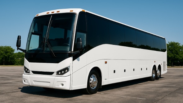Exterior of Charter Bus Company Lansing's 46 Passenger Charter Bus in Lansing