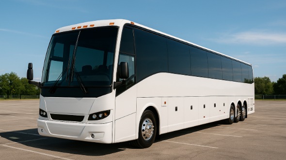 Exterior of Charter Bus Company Lansing's 47 Passenger Charter Bus in Lansing